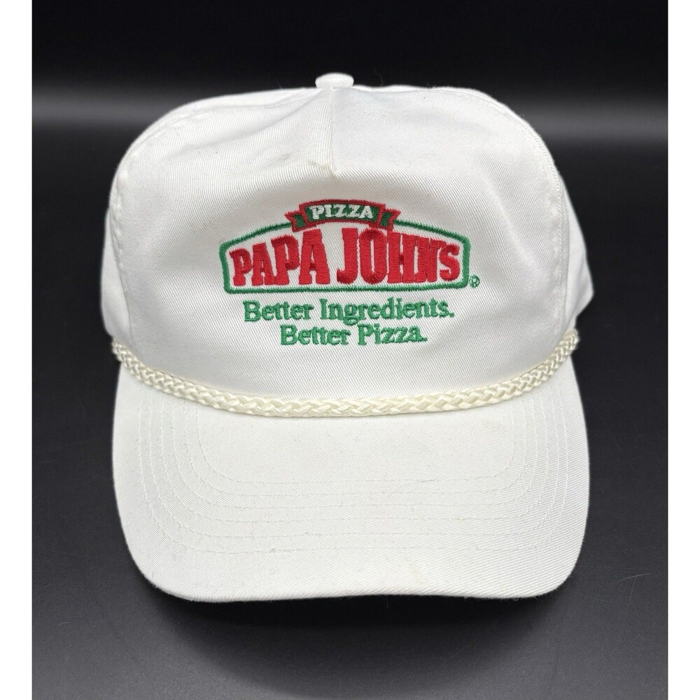 Vintage 90s 1998 Papa John’s Cardinal Stadium Trucker Hat / SnapBack Hat / Cap